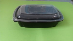 Контейнер Ланч-бокс К-230/1000мл черный с крышкой